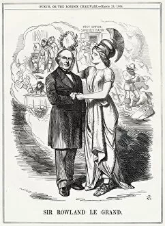 Tenniel Collection: Cartoon, Sir Rowland Le Grand