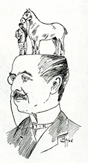 Gilbey Prints: Cartoon, Sir Walter Gilbey, wine merchant and philanthropist