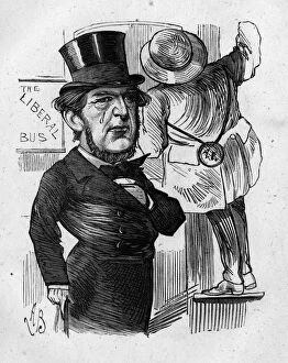Cartoon, Sir William Vernon Harcourt, Home Secretary