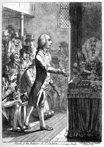 Addington Gallery: Cartoon, Sketch of the Interior of St Stephens