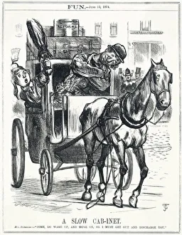 Tory Gallery: Cartoon, A Slow Cab-inet (Disraeli)