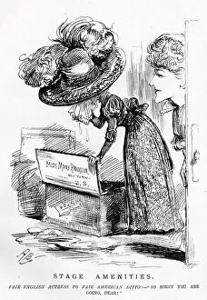 Cartoon, Stage Amenities, Mary Anderson