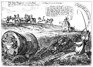 Addington Gallery: Cartoon, The State Waggoner and John Bull