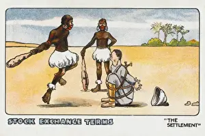 Account Prints: Cartoon on Stock Exchange Settlement Terms