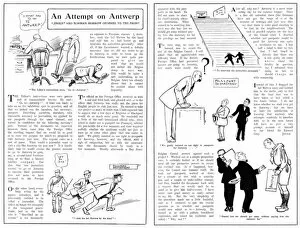 Bureaucracy Collection: Cartoon story, An Attempt on Antwerp, WW1