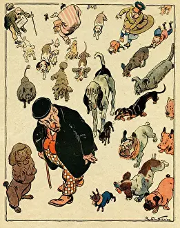 Follow Prints: Cartoon, The sugar crisis, WW1