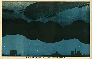 Advantage Gallery: Cartoon, Taking advantage of the dark, WW1