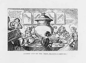 Cartoon on Tea Duty