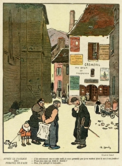 Images Dated 16th October 2015: Cartoon, Things not to do in wartime, WW1