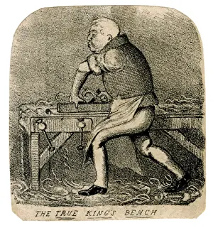 Carpentry Prints: Cartoon - The True Kings Bench