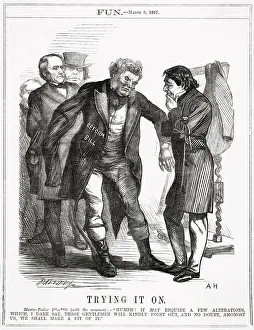 Franchise Prints: Cartoon, Trying It On (Disraeli and Reform)
