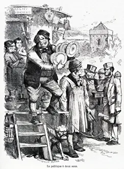 Cartoon, Twopenny Politics (Gladstone and Bright) Cartoon, Twopenny Politics (Gladstone and Bright)