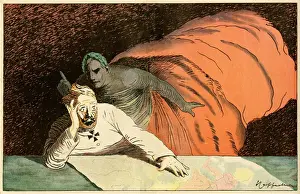 Laurels Prints: Cartoon, The vision, WW1