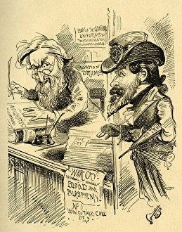 Images Dated 21st April 2017: Cartoon, The War Cry v. The Truth