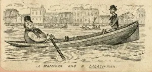 Heavier Prints: Cartoon, A Waterman and a Lighterman