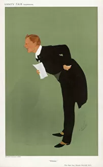Fair Gallery: Cartoon of Winston Churchill, British statesman