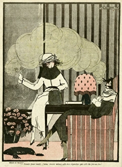 Annoyance Gallery: Cartoon, Women and cigarette smoke