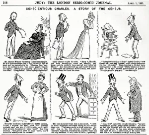 Judy Prints: Cartoons, Conscientious Charles, A Story of the Census