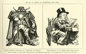 Cartoons, W H Smith as Secretary for War
