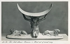 Treasures Gallery: Carved Ivory Head Rest - Treasures of Tutankhamuns Tomb
