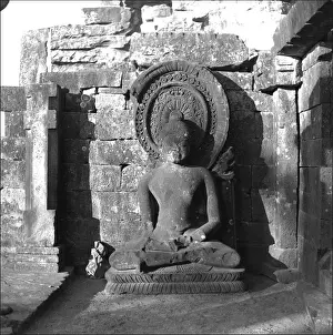 Stupa Prints: Detail of a carving on the Stupa at Sanchi, Central India