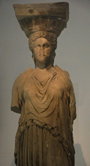 Images Dated 26th May 2007: Caryatid of the Erechtheion. Athens 421-407 BC. Original. Th