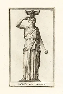 A caryatid from an unknown building in Rome