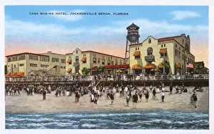 Jacksonville Prints: Casa Marina Hotel, Jacksonville beach, Florida, USA