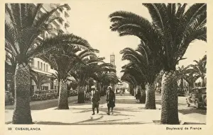 Casablanca Prints: Casablanca, Morocco - Boulevard de France