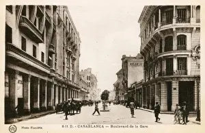 Boulevard Prints: Casablanca, Morocco - Boulevard de la Gare