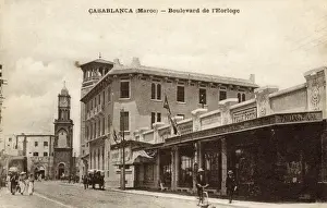 Boulevard Prints: Casablanca, Morocco - Clock Street