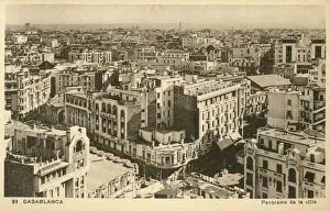 Moroccan Prints: Casablanca, Morocco - Panoramic View of the City