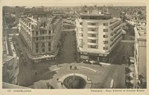 Moroccan Prints: Casablanca, Morocco - Street Junctions - roundabout
