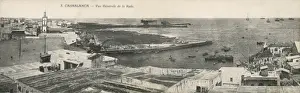 Casa Blanca Prints: Casablanca - Morocco - View of the Harbour