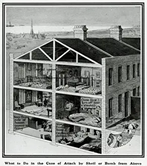 Basement Prints: What to do in the case of air or sea raids, WW1
