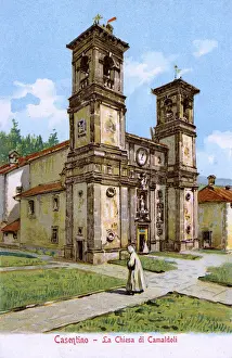 Chiesa Prints: Casentino, Tuscany, Italy - La Chiesa di Camaldoli