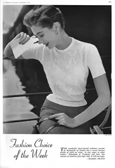 Cashmere sweater, 1953