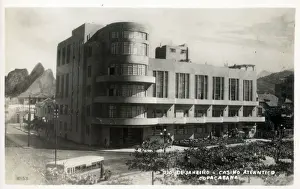 Janeiro Prints: Casino Atlantico on Copacobana Beach - Rio de Janeiro, Brazil Date: circa 1930s