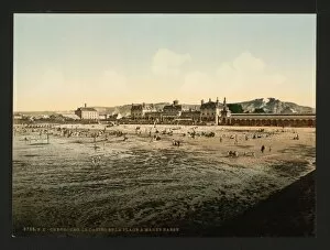 Casino and beach at low tide, Cherbourg, France