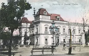 Benches Prints: Casino building, Monterrey, Nuevo Leon, Mexico