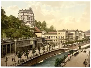 Carlsbad Prints: The casino, Carlsbad, Bohemia, Austro-Hungary