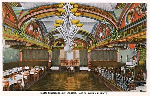 Agua Gallery: Casino dining salon, Hotel Agua Caliente, Tijuana, Mexico