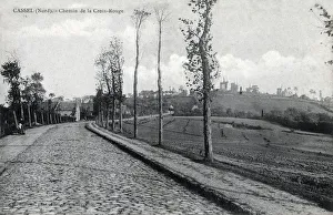 Images Dated 24th March 2016: Cassel, France - Croix-Rouge Street
