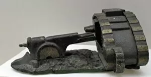 Images Dated 13th March 2012: Cast Iron Starkies Patent Money Bank modelled as a cannon