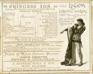 Agency Gallery: Cast list and adverts in Princess Ida programme