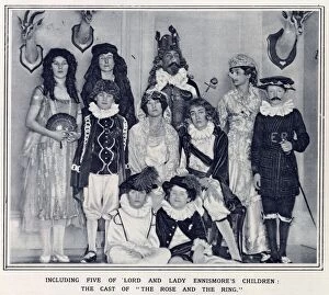 The cast of The Rose and the Ring starring five of the children of Lord