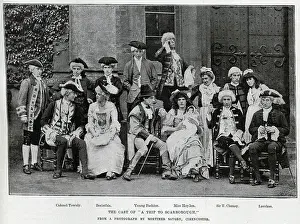 Clumsy Prints: Cast of A Trip to Scarborough, outdoor theatrical portrait