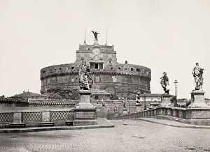 Castel Prints: Castel Sant Angelo, River Tiber, Rome, Italy