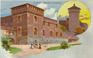 Sforza Prints: Castello Sforzesco - Milan - Italy