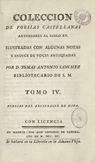 Hita Collection: Castilian poetry collection previous to 15th
